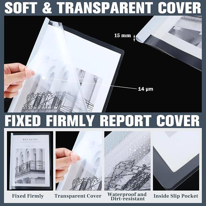 BBTO 100 Pcs Clear Report Covers - Image 3