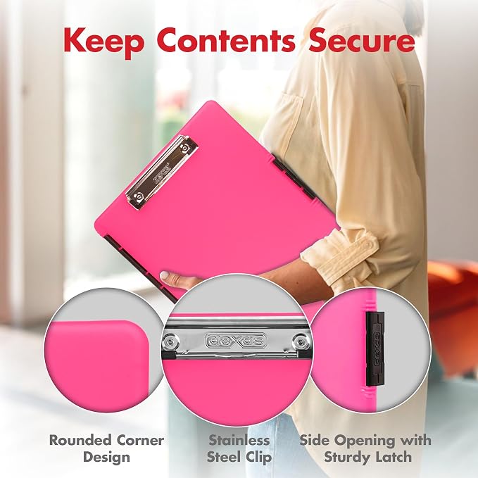 Dexas Slimcase 2 Plastic Clipboard - Image 5