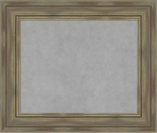Amanti Art Grey Framed Magnetic Board 22x26 Small Vision Board by AmantiArt