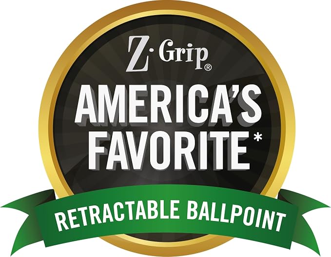 Zebra Pen Z-Grip Retractable Ballpoint Pen, Smooth-Flowing Ink, Fine Point - Image 7