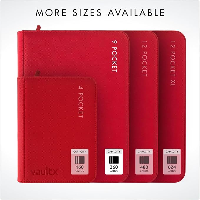 Vault X 9 Pocket Zip Binder, 360 Cards, Exo-Tec Material, 20 Side-Loading Pages - Image 8