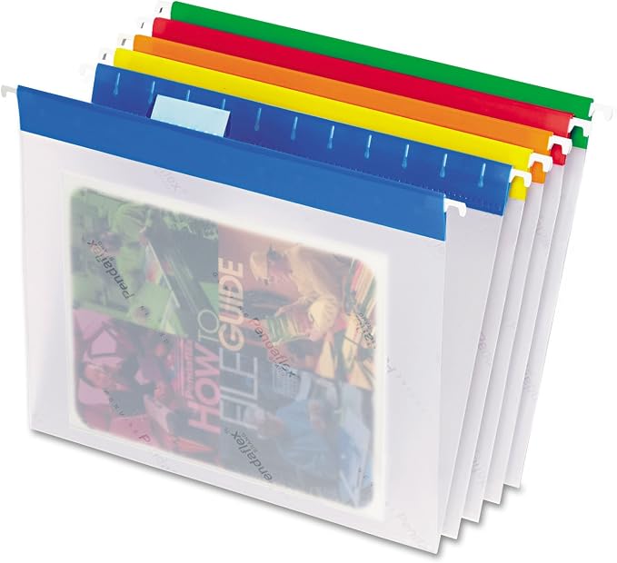 Pendaflex 55708 Poly Hanging File Folders, 1/5 Tab by TOPSProducts