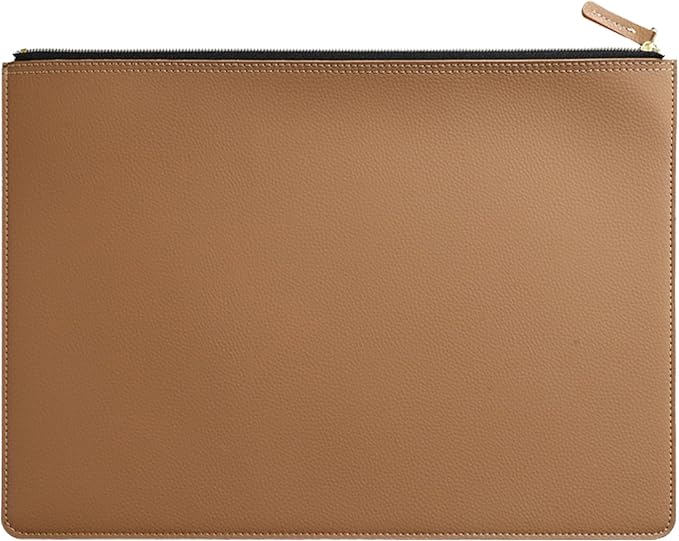 PU Leather A4 File Folder Zipper Document Holder Envelope Folder Case by yufocusqc