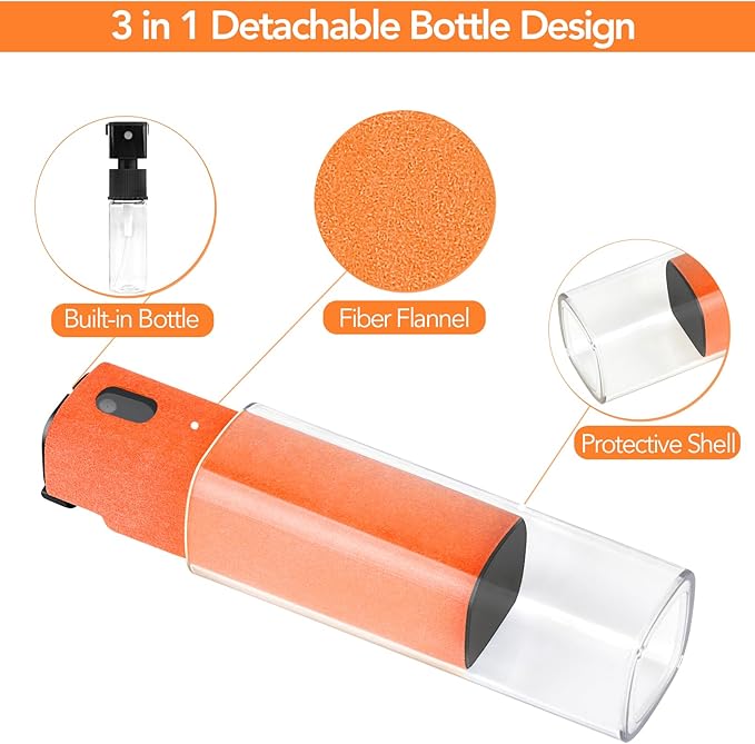 2 Pcs Fingerprint Proof Screen Cleaner Safe for All Phones Glasses Tablet Laptop TV Watch Screens (Rouge Hermes)-DeskLoop Office