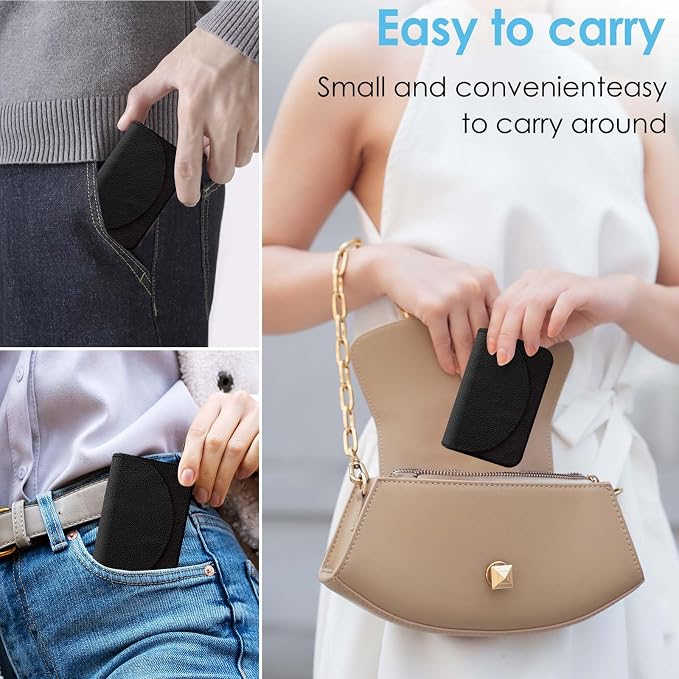 Business Card Holder，PU Leather Business Card Case Color Printing Pattern Card - Image 5