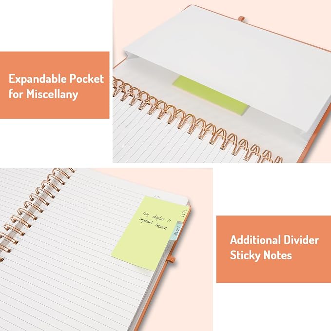 Forvencer Lined Spiral Journal Notebook - Image 5
