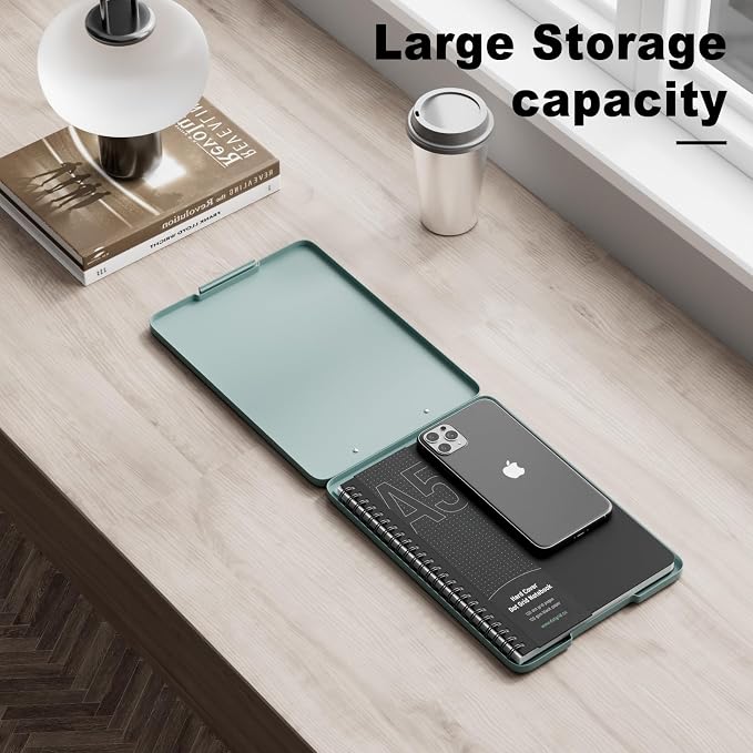Hongri A5 Clipboard with Storage, Metal Retractable Pen Holder, 6 x 9'' Nursing - Image 6