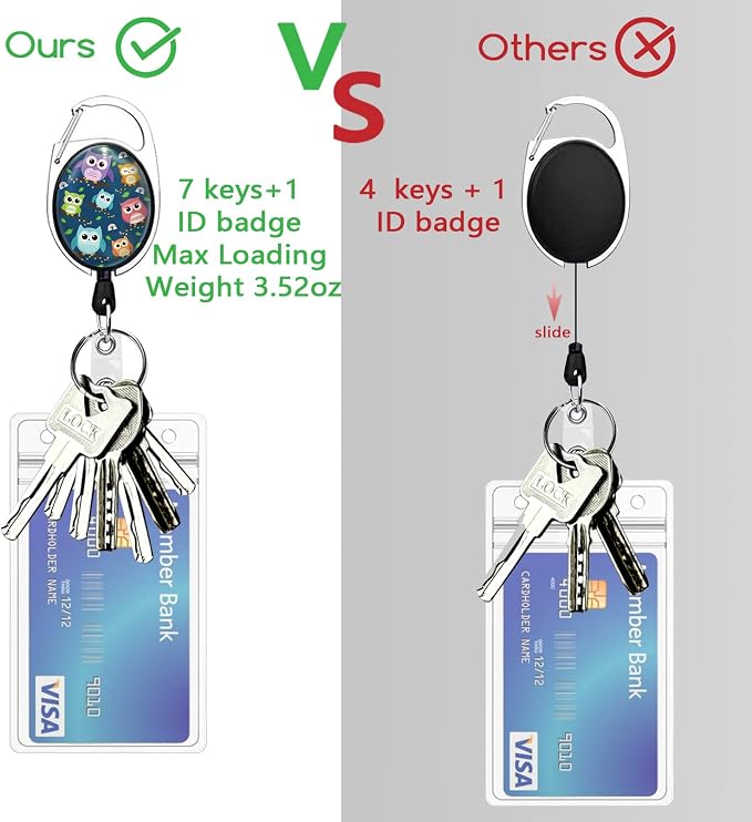 Cute Owl Lanyards for Id Badges, Retractable ID Badge Holder - Image 5