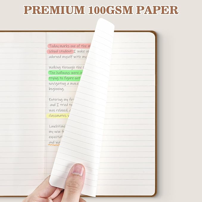 OMEYA 8 Pack Lined Journal Notebooks - Image 4