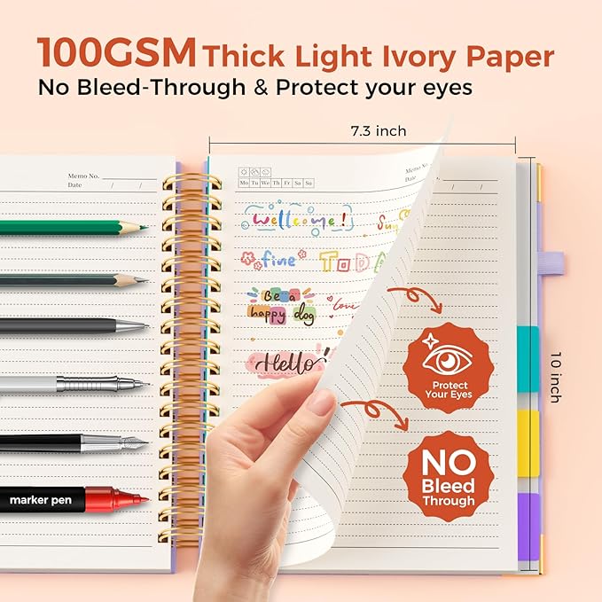Line Hardcover Spiral Notebook - Image 4