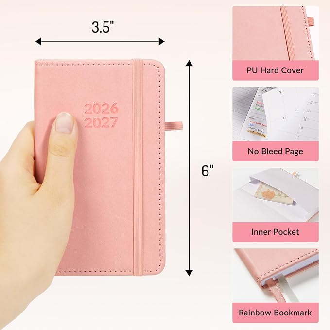 Forvencer Pocket Planner 2026-2027, Weekly Monthly Planners - Image 5
