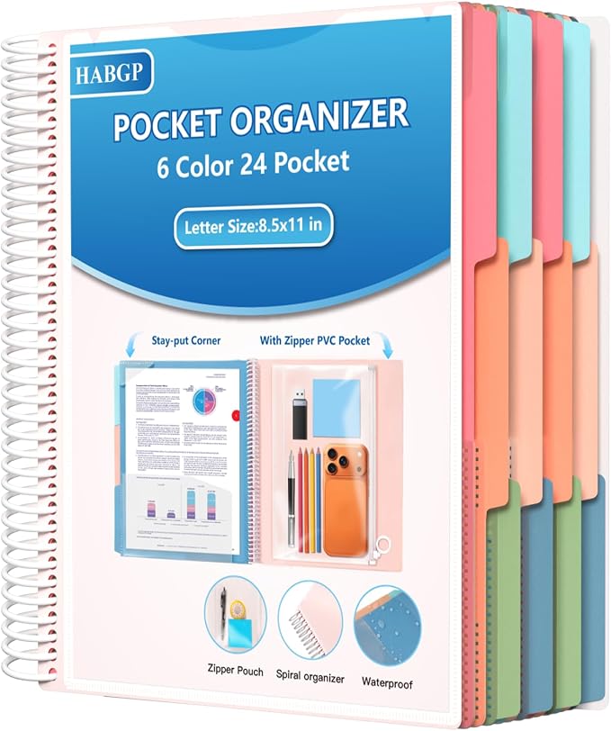 HABGP 24 Pocket Plastic folders by HABGP