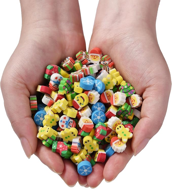 300PCS Mini Cute Pencil Erasers - Image 7