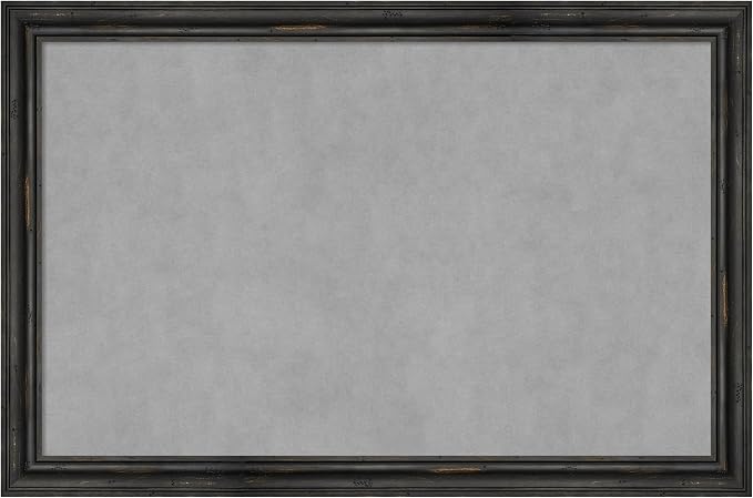 Amanti Art Black Framed Magnetic Board 23x35 Large Vision Board by AmantiArt