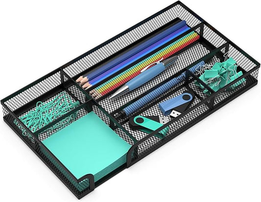 ITAYVAN Desk Drawer Organizer, Small Metal Mesh Drawer Organizer Tray, Office by ITAYVAN
