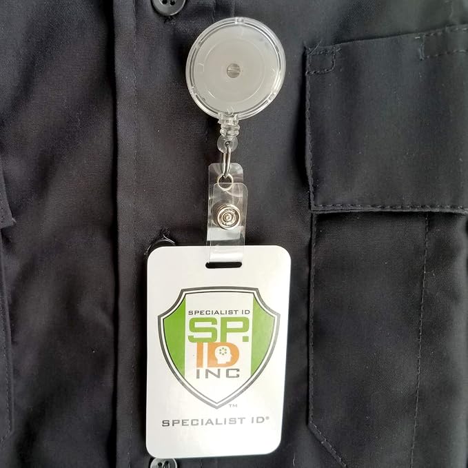Bulk 100 Pack - Premium Clear Retractable Badge Reels - Image 7