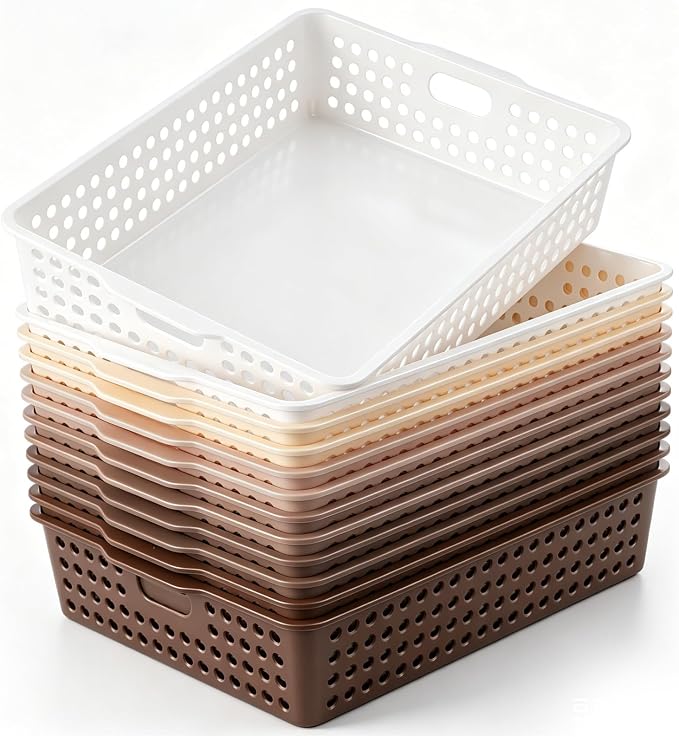 Geetery 12 Pack Classroom Storage Baskets by Geetery
