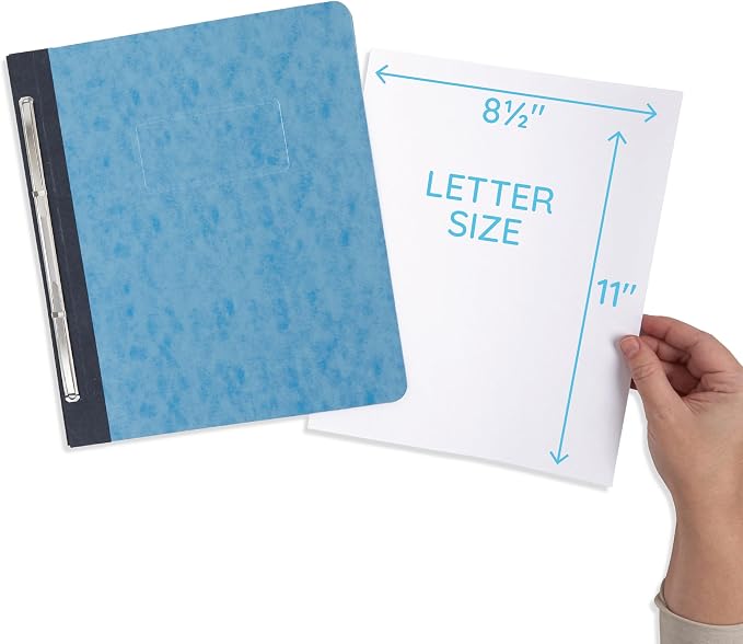 25 Blue Summit Supplies Pressboard Report Cover, Light Blue Business Report - Image 5