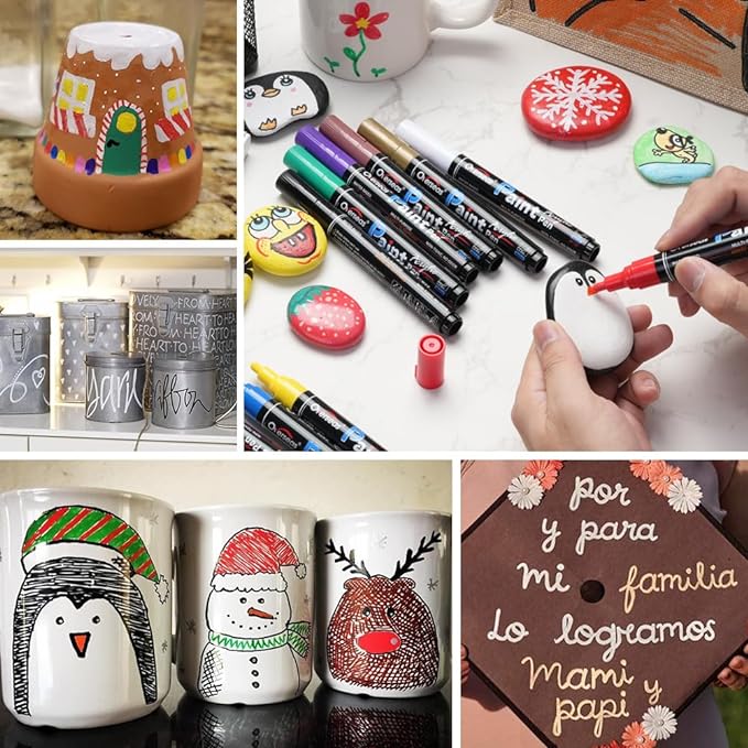 Overseas Red Paint Pens Paint Markers - Image 4