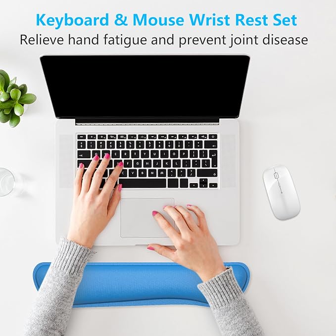 Dapesuom Enlarge Keyboard Wrist Rest, Memory Foam Keyboard Wrist Cushion - Image 7