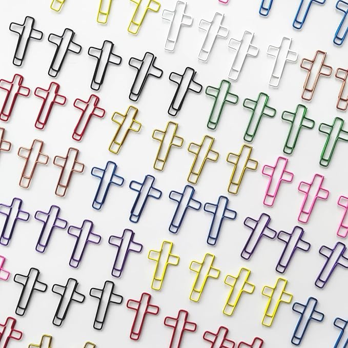 300 Pcs Colored Cross Paper Clips - Image 6