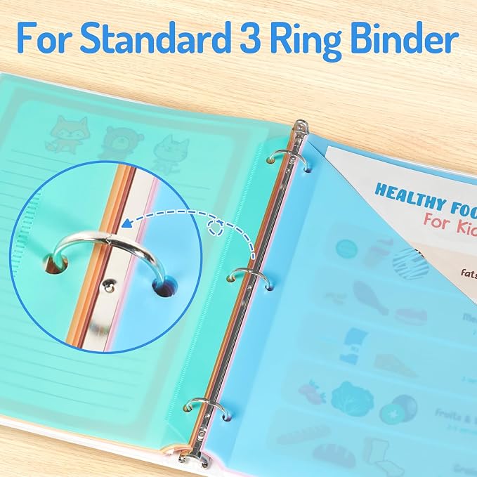 Forvencer 48 Count Dividers for 3 Ring Binder, 8 tabs Binder Dividers - Image 6