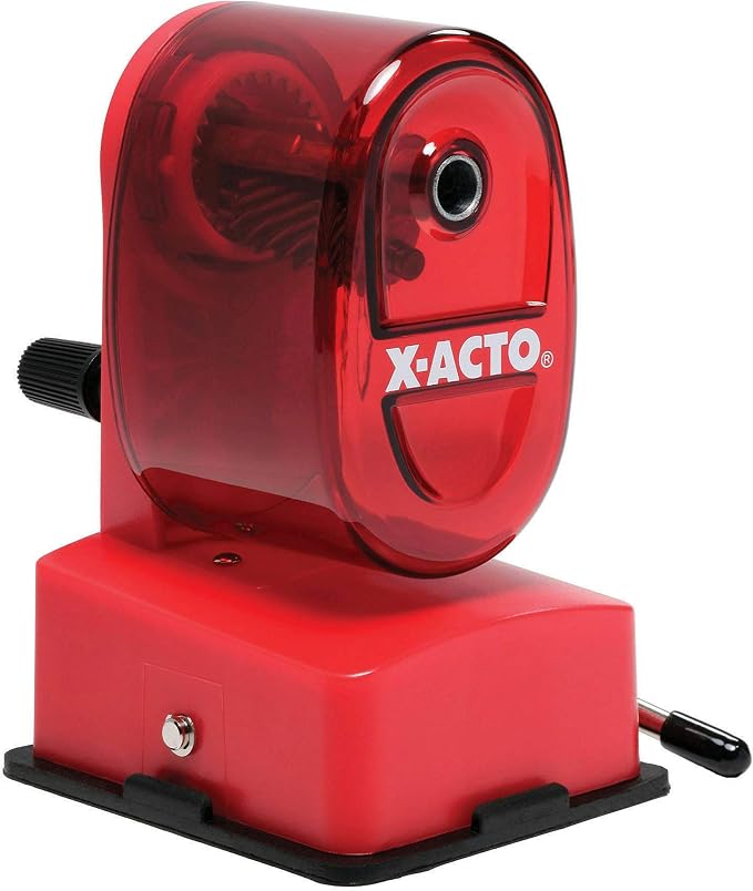 X-ACTO Bulldog Manual Pencil Sharpener w/Vacuum Mount, Colors May Vary - Image 2