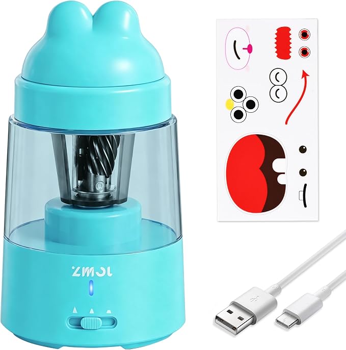 ZMOL Colored Pencil Sharpener for Kids Gift, Rechargeable Electric Pencil by ZMOL
