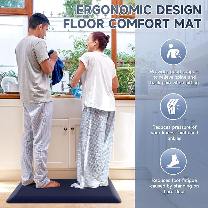 4/5 Inch Thick Kitchen Mats for Floor, StepRite Kitchen Rug for Standing Desk - Image 6