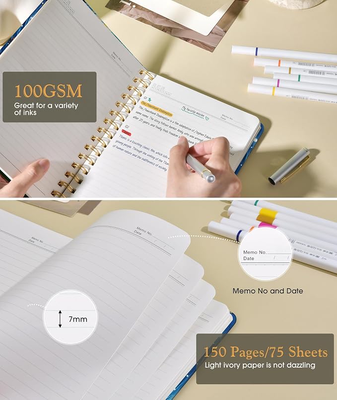 PAPEJOON Lined Spiral Journal Notebook - Image 4