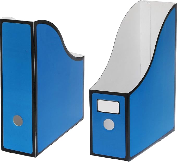 Simple Houseware 12-Pack Magazine File Holder Box, Foldable Cardboard Organizer - Image 7