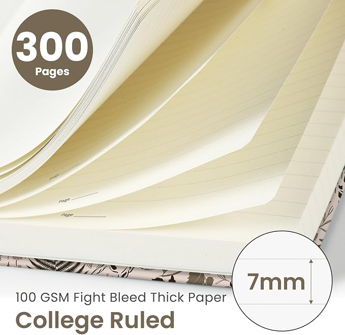 Lined Spiral Notebook Journal for Work, 300 Pages Thick B5 College Ruled - Image 2