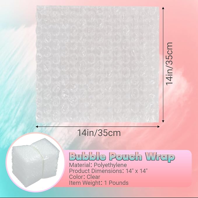 14X14 Inch Bubble Out Bags, Double Walled Packing Supplies - Image 2