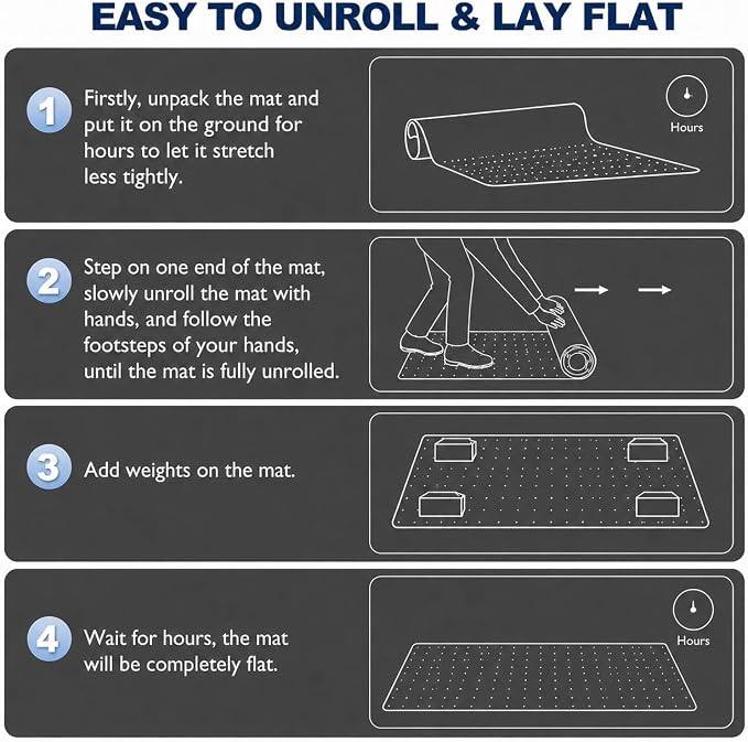 Chair Mat for Carpet- Low Pile Carpet Protector for Office Gaming Computer Desk - Image 6