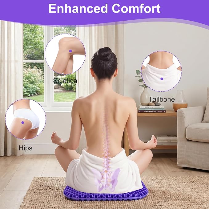 Shouken Large Gel Seat Cushion for Long Sitting - Image 7