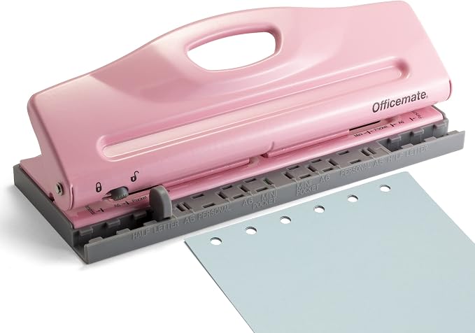 Officemate Adjustable 6-Hole Punch by Officemate