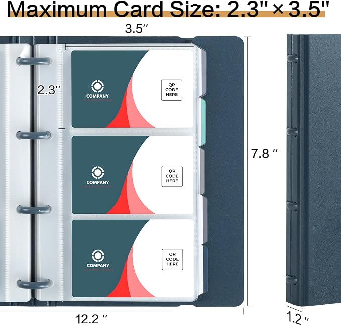 deli Business Card Book Holder, Business Card Organizer, Name Card Book Holder - Image 7