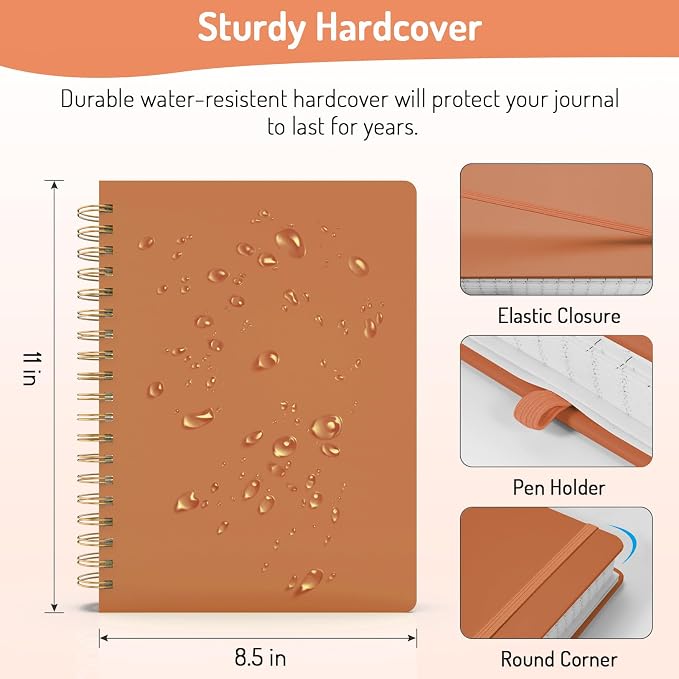 Forvencer A4 Lined Spiral Journal Notebook - Image 2
