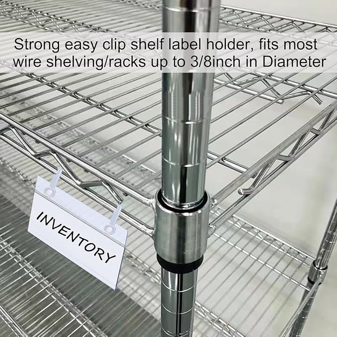 ChanQnTon Plastic Shelf Label Holders, Price Tags, Shelf Tags - Image 3