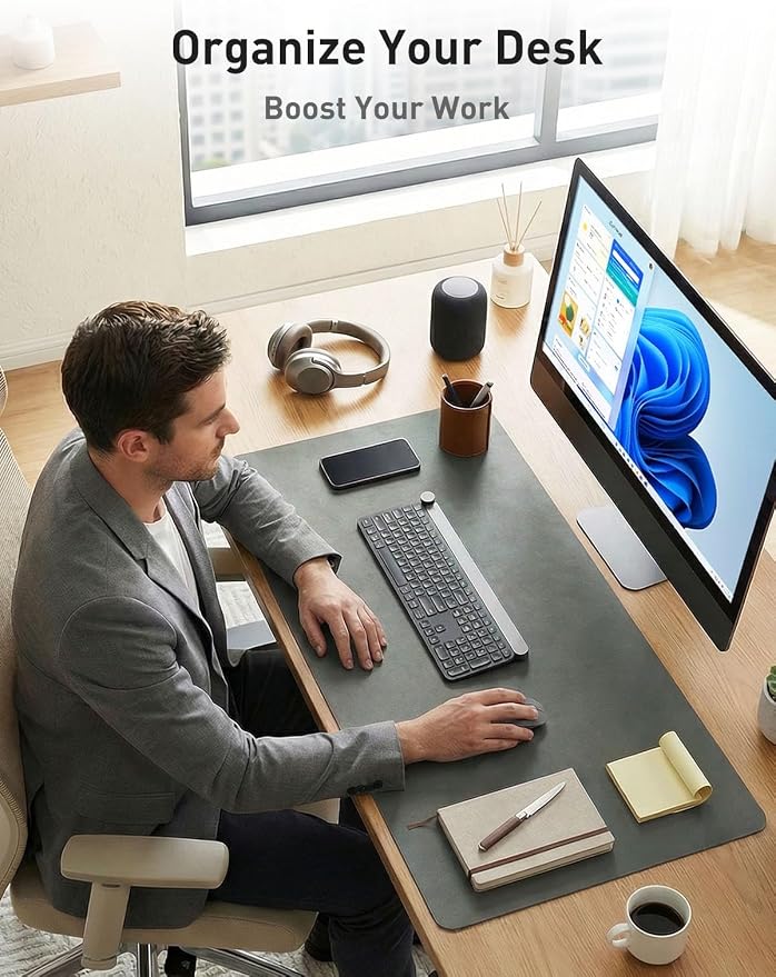 Aothia Faux Leather Desk Mat - Image 3