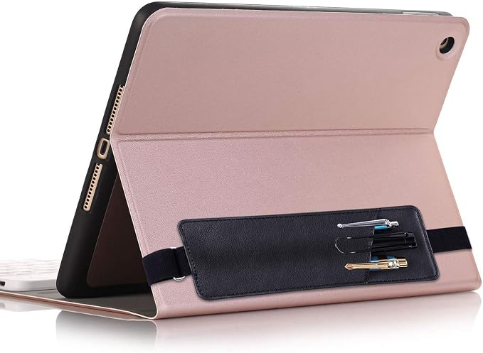 Wisdompro Adjustable Elastic Band Pen Holder, 2 Packs PU Leather Pencil Holder - Image 7
