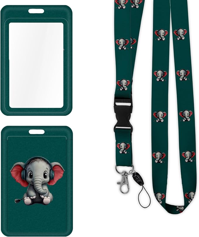 Badge Lanyard and ID Badge Holder, Retractable Badge Reels - Image 2