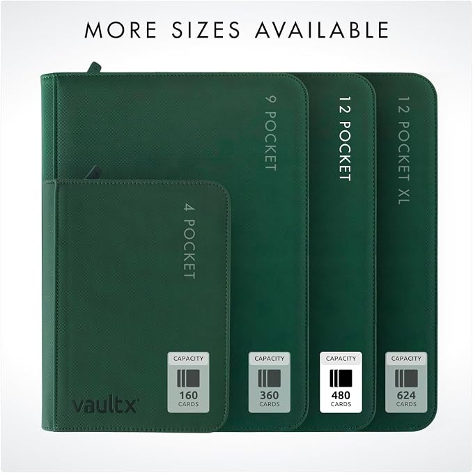 Vault X 12 Pocket Zip Binder, 480 Cards, Exo-Tec Material, 20 Side-Loading Pages - Image 7
