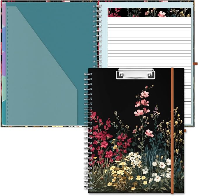 Hongri Clipboard Folio with Refillable Lined Notepad, 8.5 x 11 Folders with by Hongri