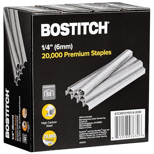 Bostitch B8 Staples 1/4 Inch PowerCrown Staples by BostitchOfficeProducts
