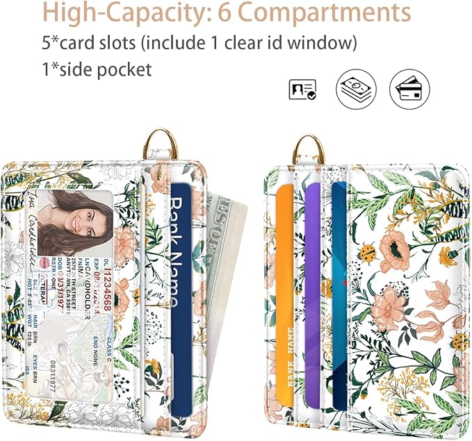 Slim Minimalist Front Pocket RFID Blocking Credit Card Holder Small Wallet Cute - Image 2
