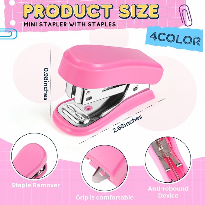 Ctosree 12 Pcs Mini Stapler Bulk - Image 3