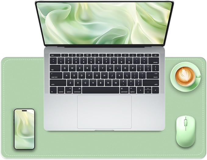 Non-Slip Desk Pad, PU Leather Desk Mat by METEOROCK