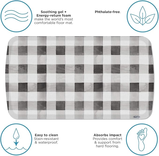 GelPro Premium Gel + Foam 3/4" Thick Anti-Fatigue Floor Mat-DeskLoop Office