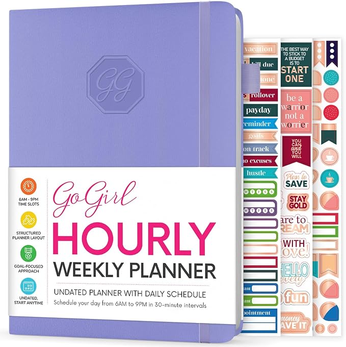 GoGirl Weekly Schedule Planner – Hourly Work & Life Planner by GoGirlPlanner